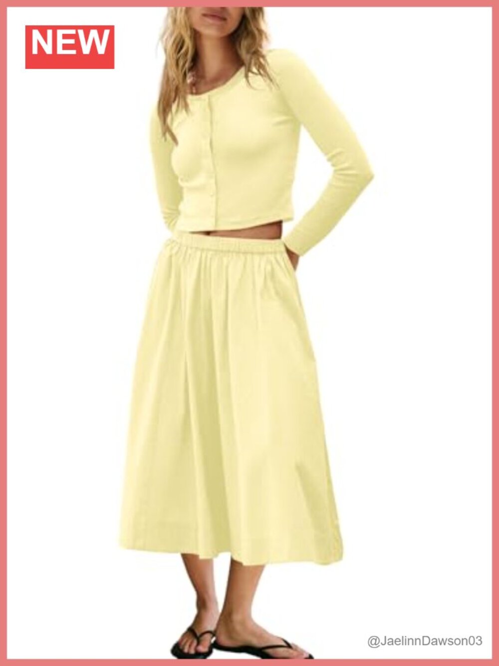 Ribbed Cardigan 2 Piece Skirt Set Casual Lounge Travel
